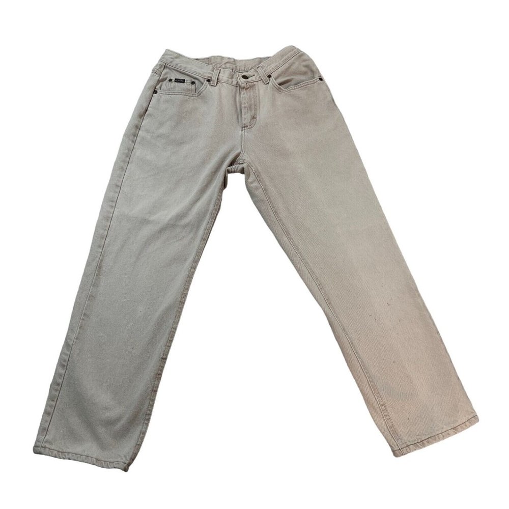 LEE RIDERS Jeans Women's Straight Leg Denim 5-Pocket Zipper Tan Size 12